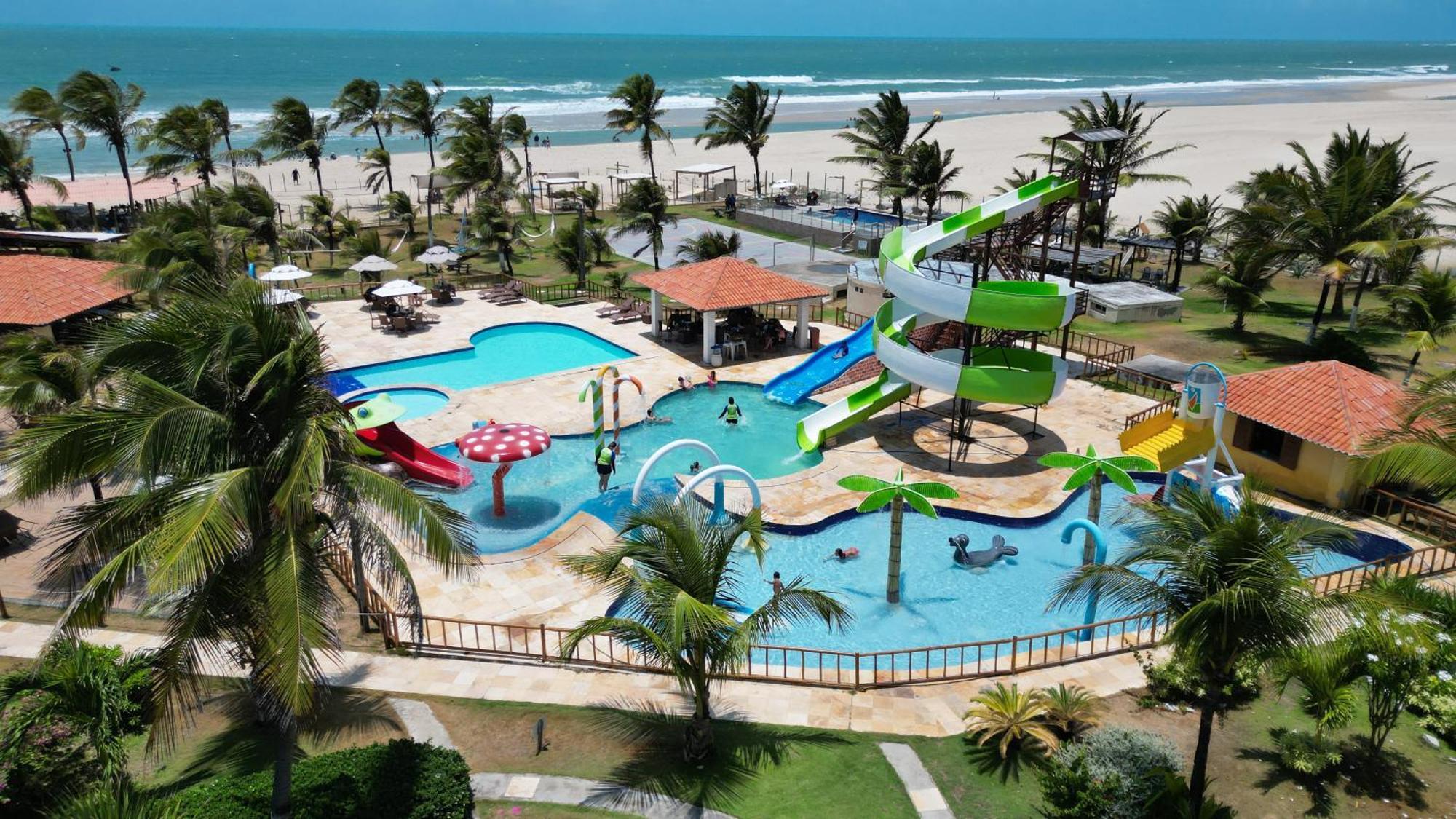 Jangadeiro Praia Hotel Resort - Parque Aquatico E Pe Na Areia Aquiraz Kültér fotó