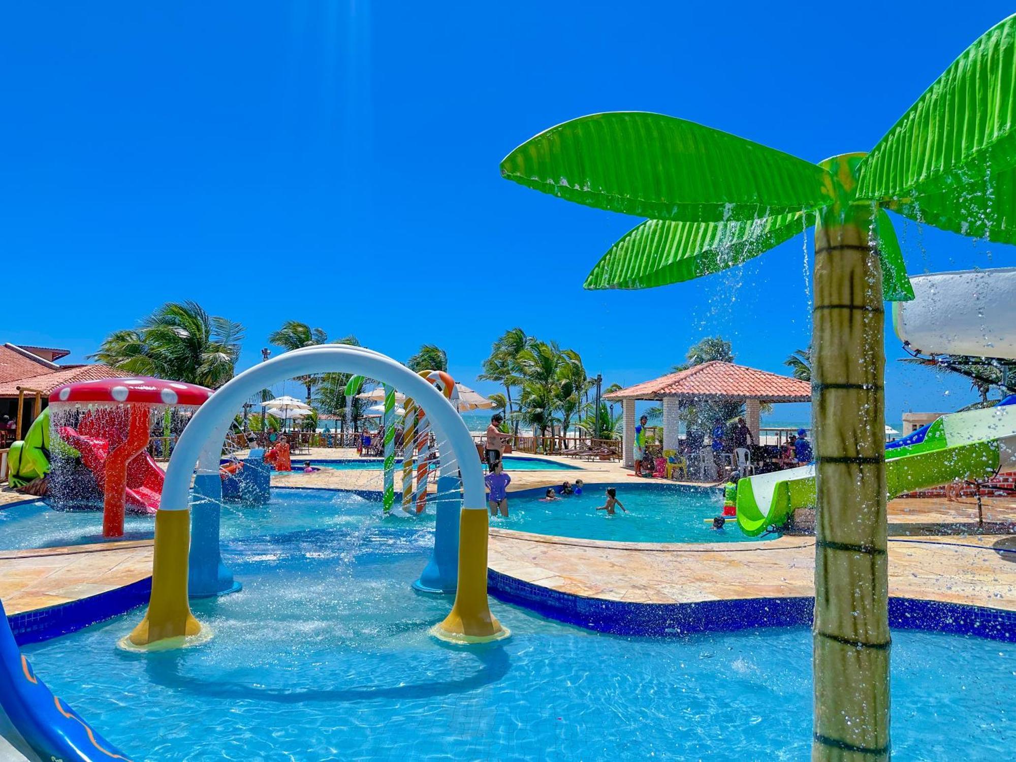 Jangadeiro Praia Hotel Resort - Parque Aquatico E Pe Na Areia Aquiraz Kültér fotó