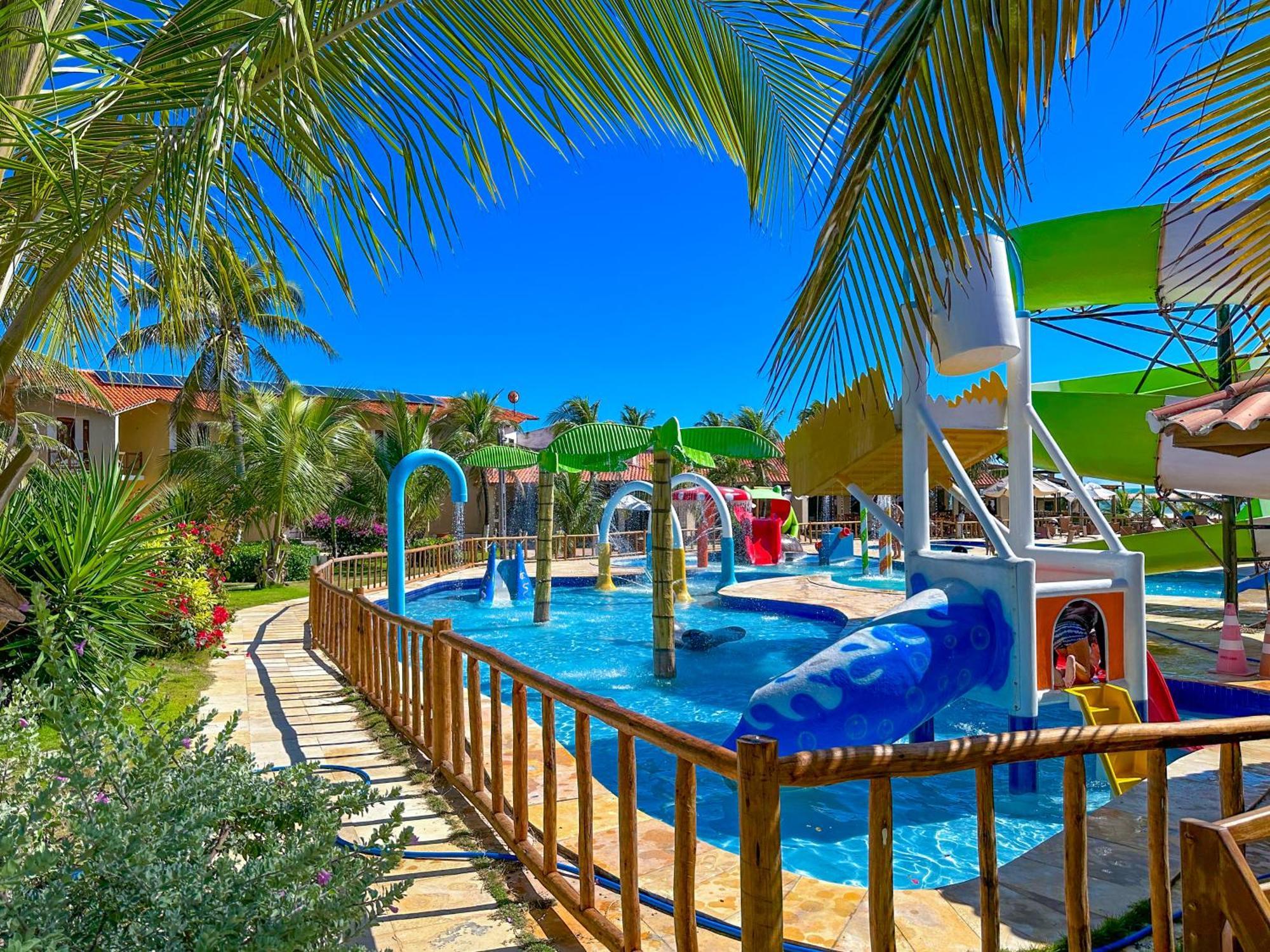 Jangadeiro Praia Hotel Resort - Parque Aquatico E Pe Na Areia Aquiraz Kültér fotó